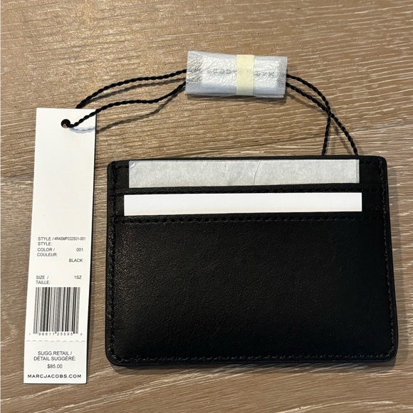 NWT Marc Jacobs Elegant Black Card Holder - Picture 4 of 5